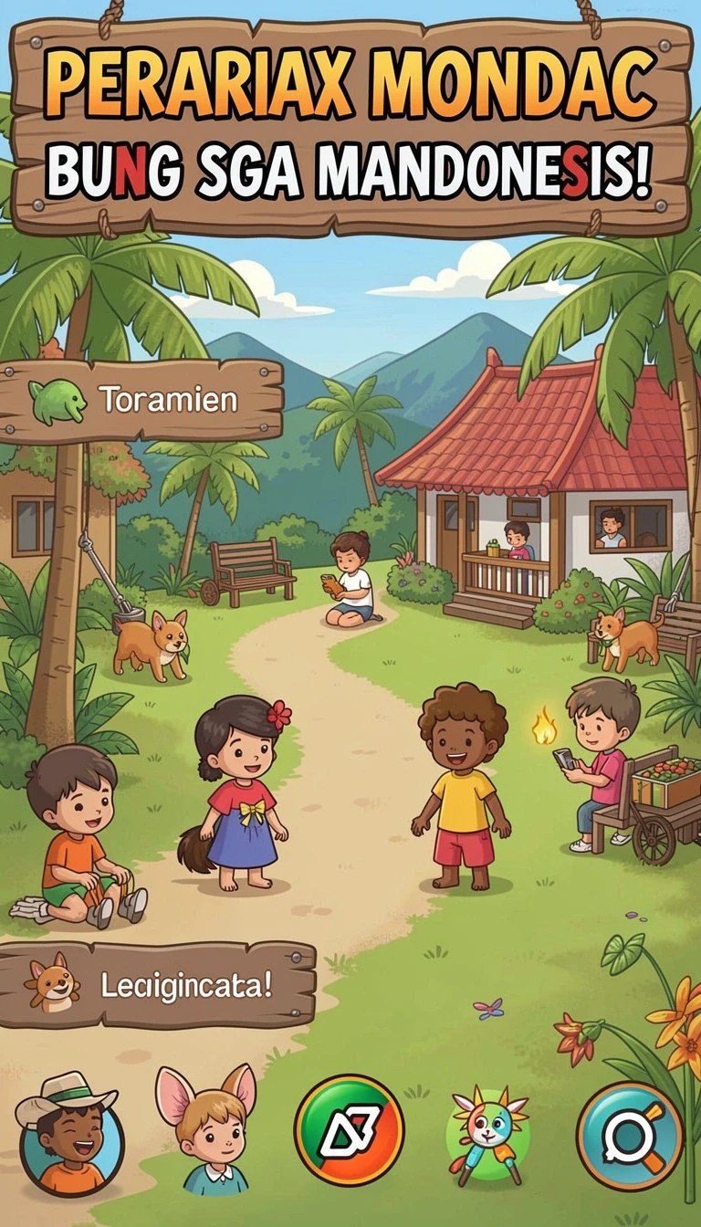 Tampilan antarmuka texastoto di Android